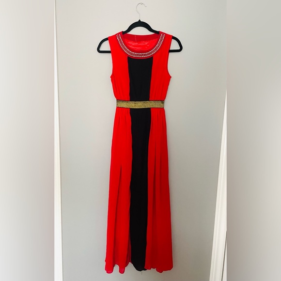 Black and Red Formal Gown - Picture 1 of 3